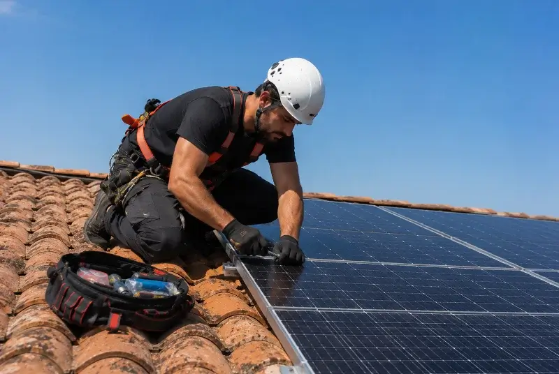 Maintenance et monitoring de panneaux solaires à Couëron